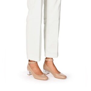 A.P.C. Alexie Mary Janes in Beige. Size 39